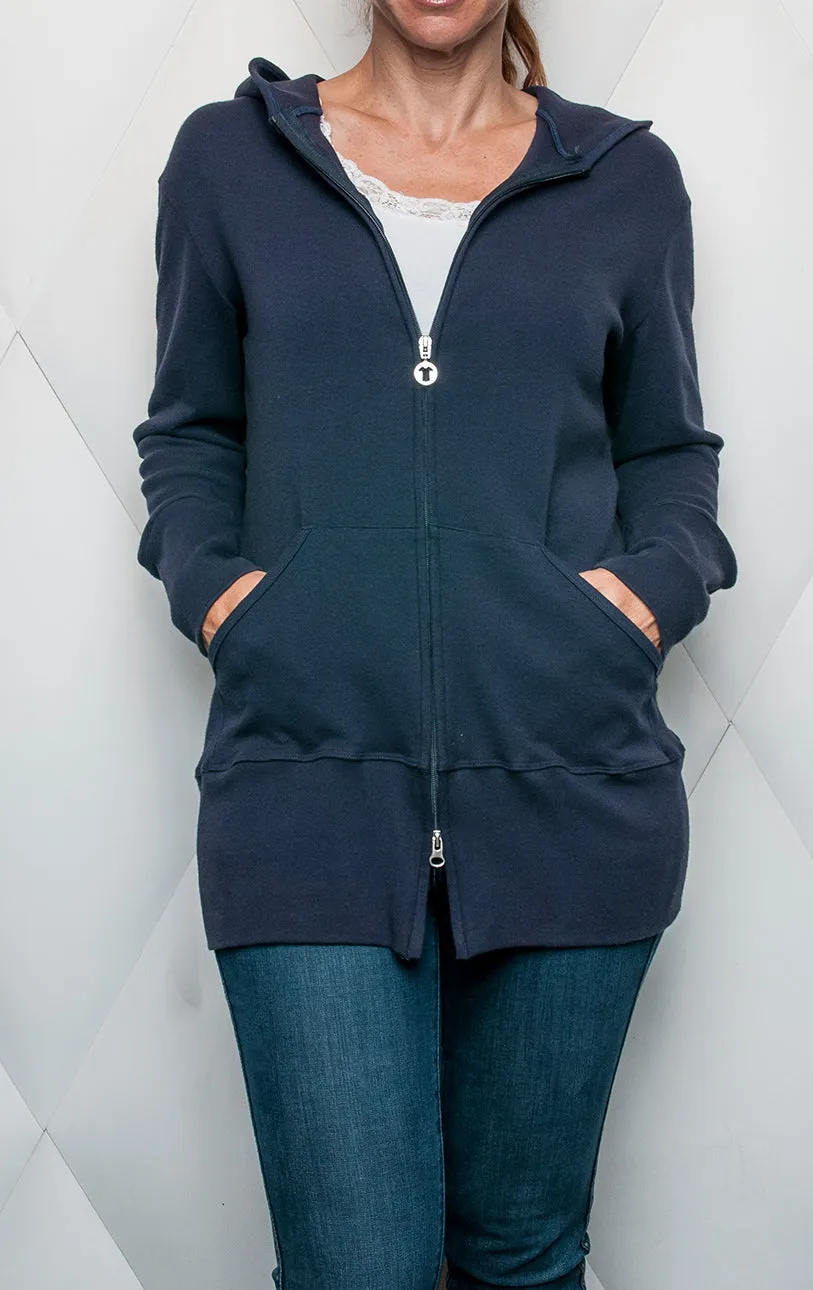 Necessitees hoodie, tunic-length outerwear