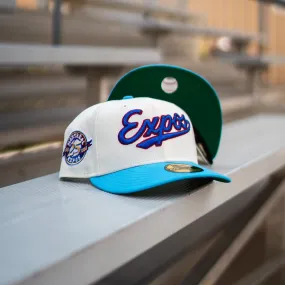 New Era Montreal Expos 25th Anniversary Good Green UV (Off White/Sky)