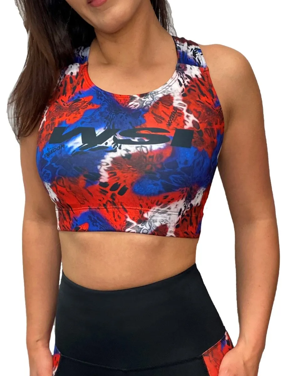 NEW! Freedom Americana Prym1 Camo Sports Bra by WSI Made in USA 031SBSU