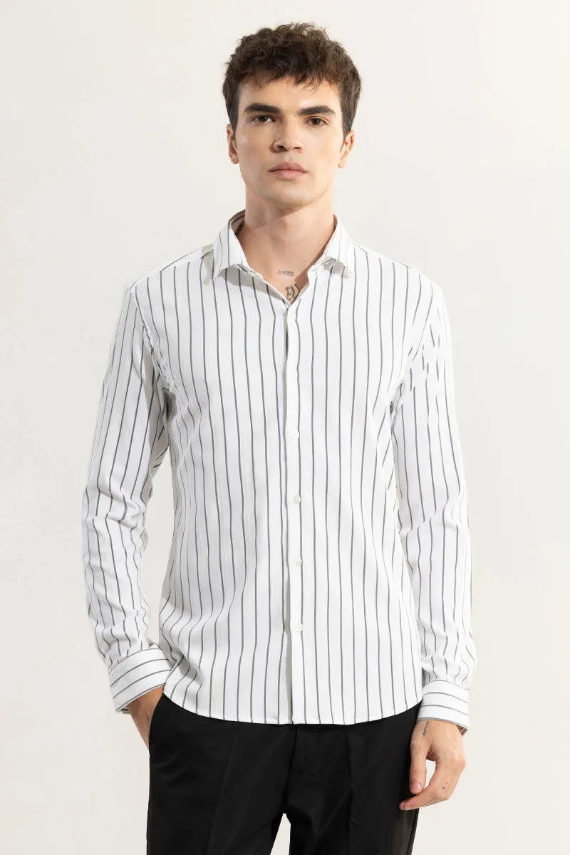 Pen Stripe Black Shirt