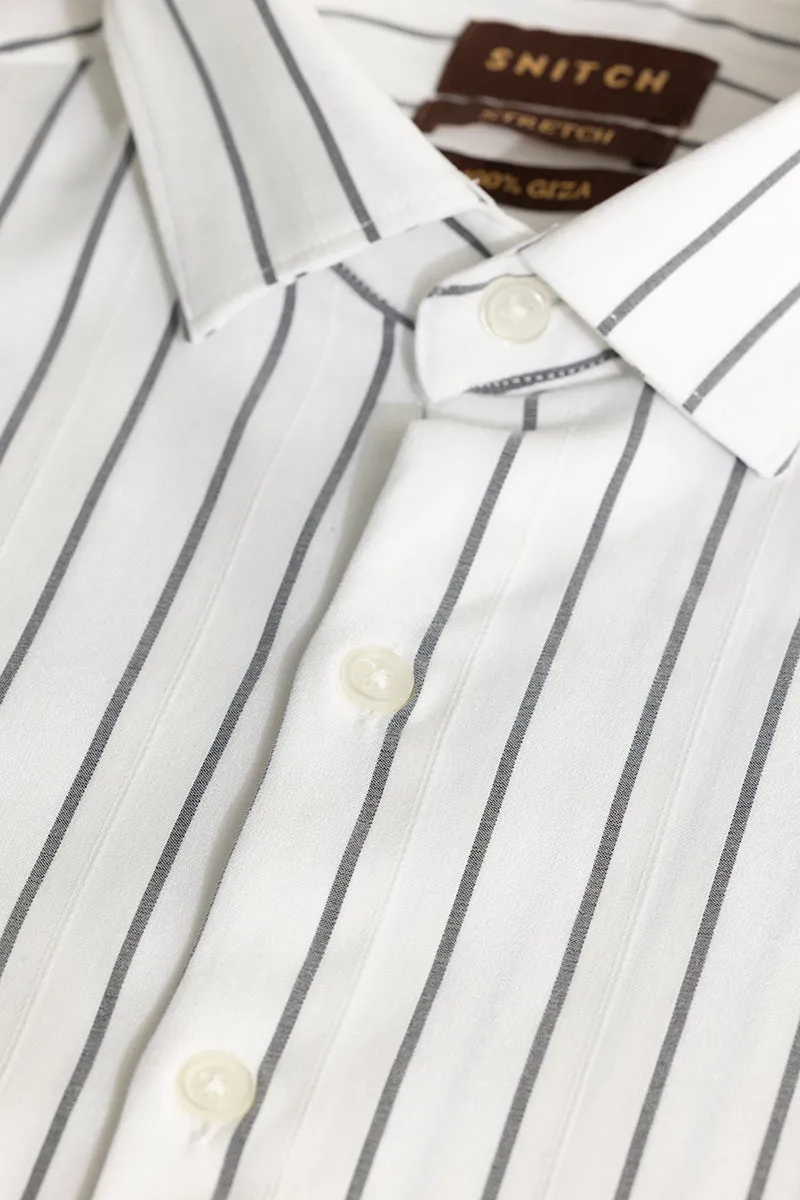 Pen Stripe Black Shirt