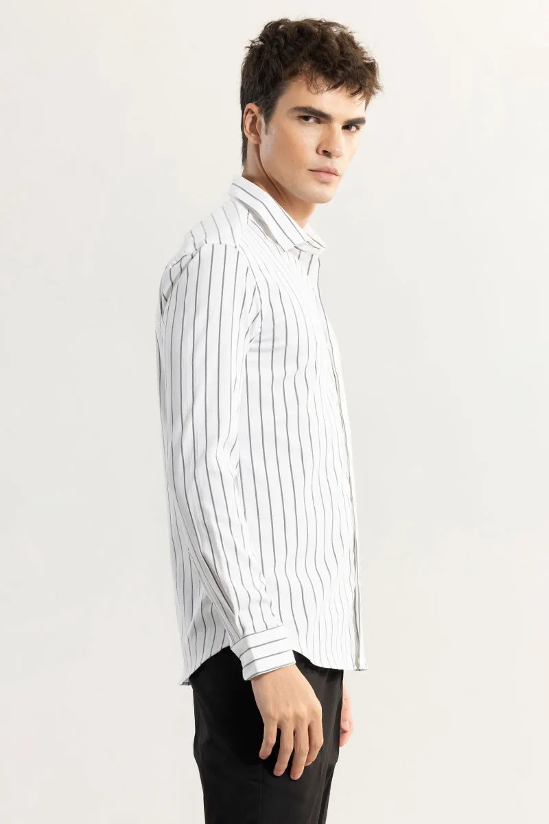 Pen Stripe Black Shirt