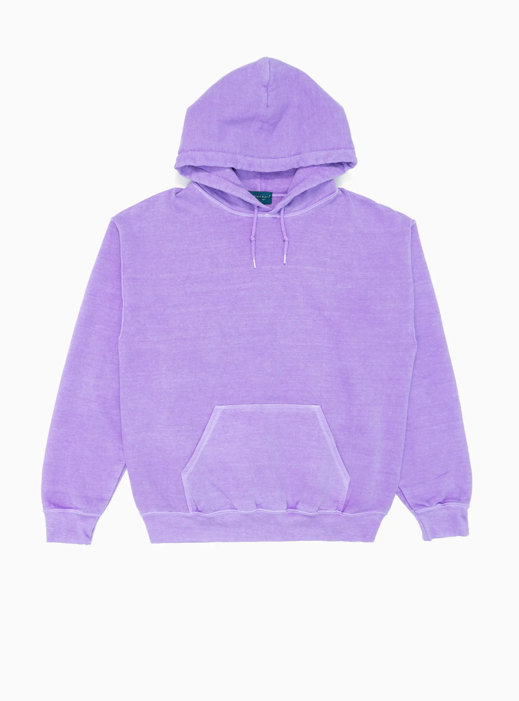 Pigment Dyed Hoodie Purple