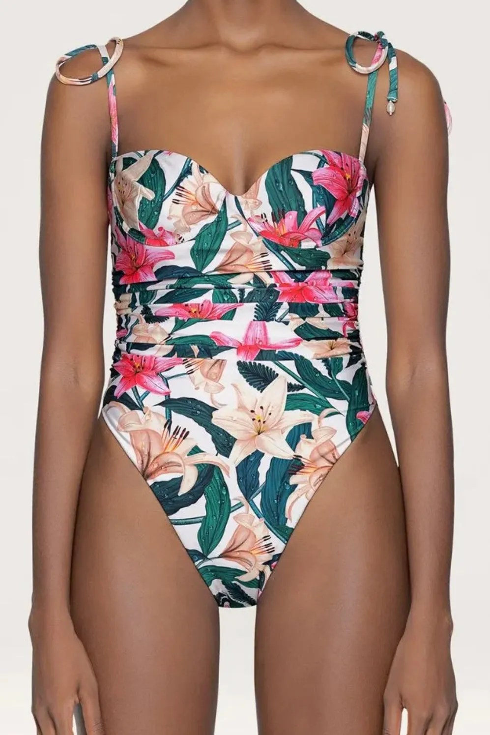 RBANO ROCIO EMBROIDERED ONE-PIECE SWIMSUIT