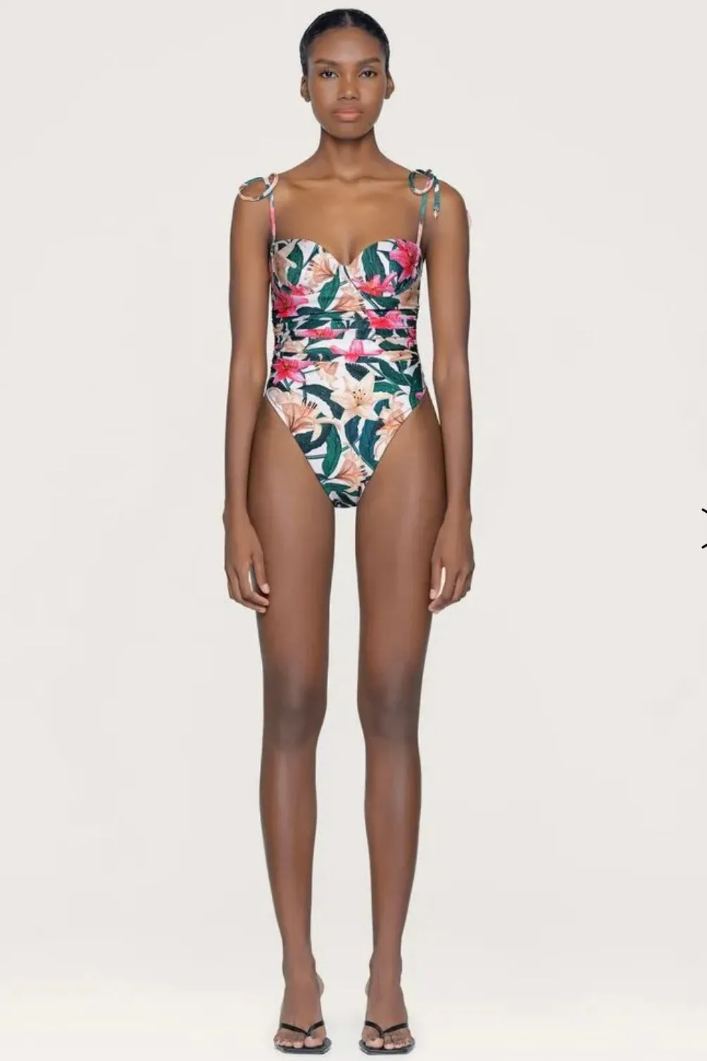 RBANO ROCIO EMBROIDERED ONE-PIECE SWIMSUIT