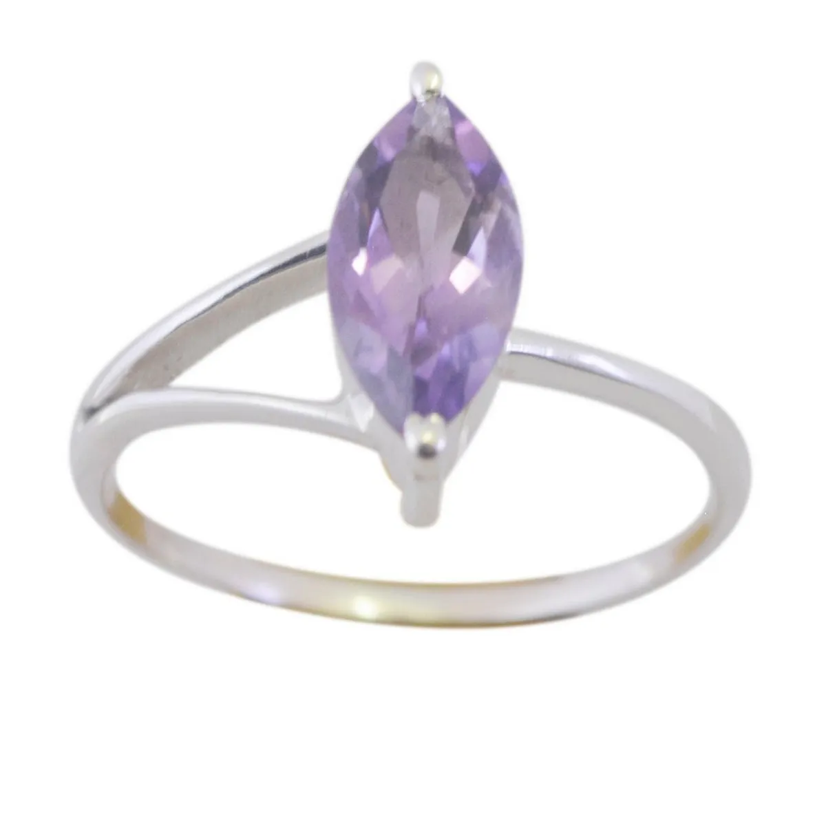 Riyo Charming Gem Amethyst Sterling Silver Ring Gift Teachers Day