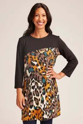 Saloos Stretchy Panelled Tunic Top