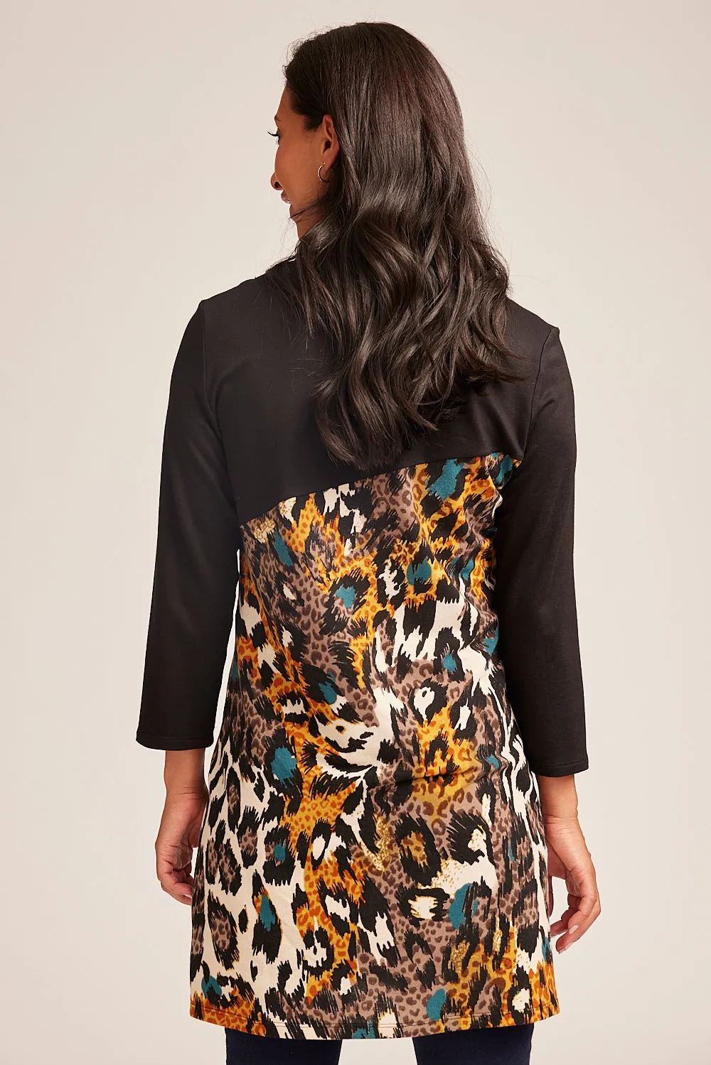 Saloos Stretchy Panelled Tunic Top