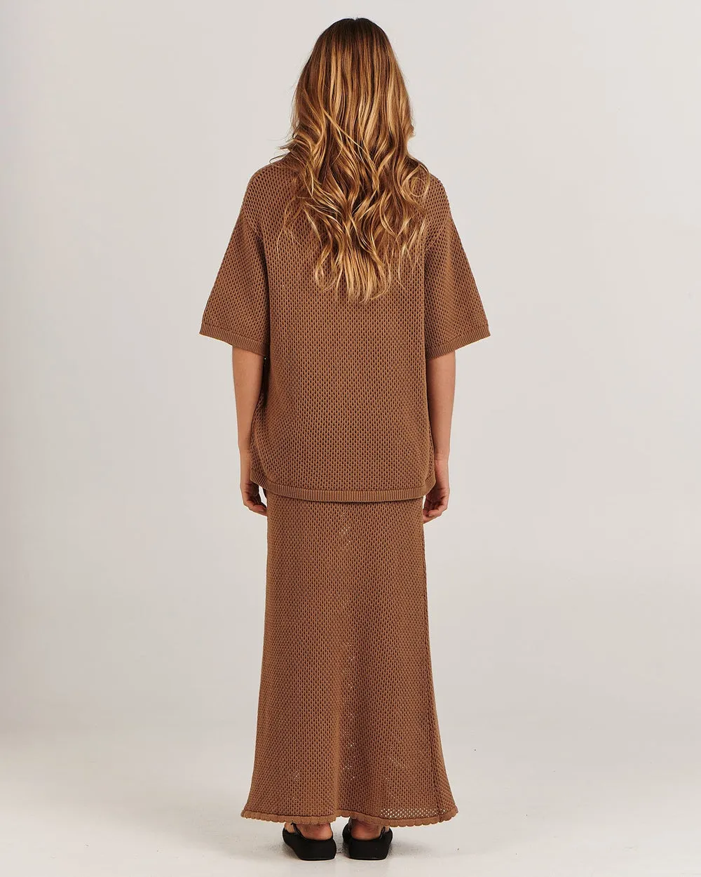 Sarah Maxi Skirt | Brown