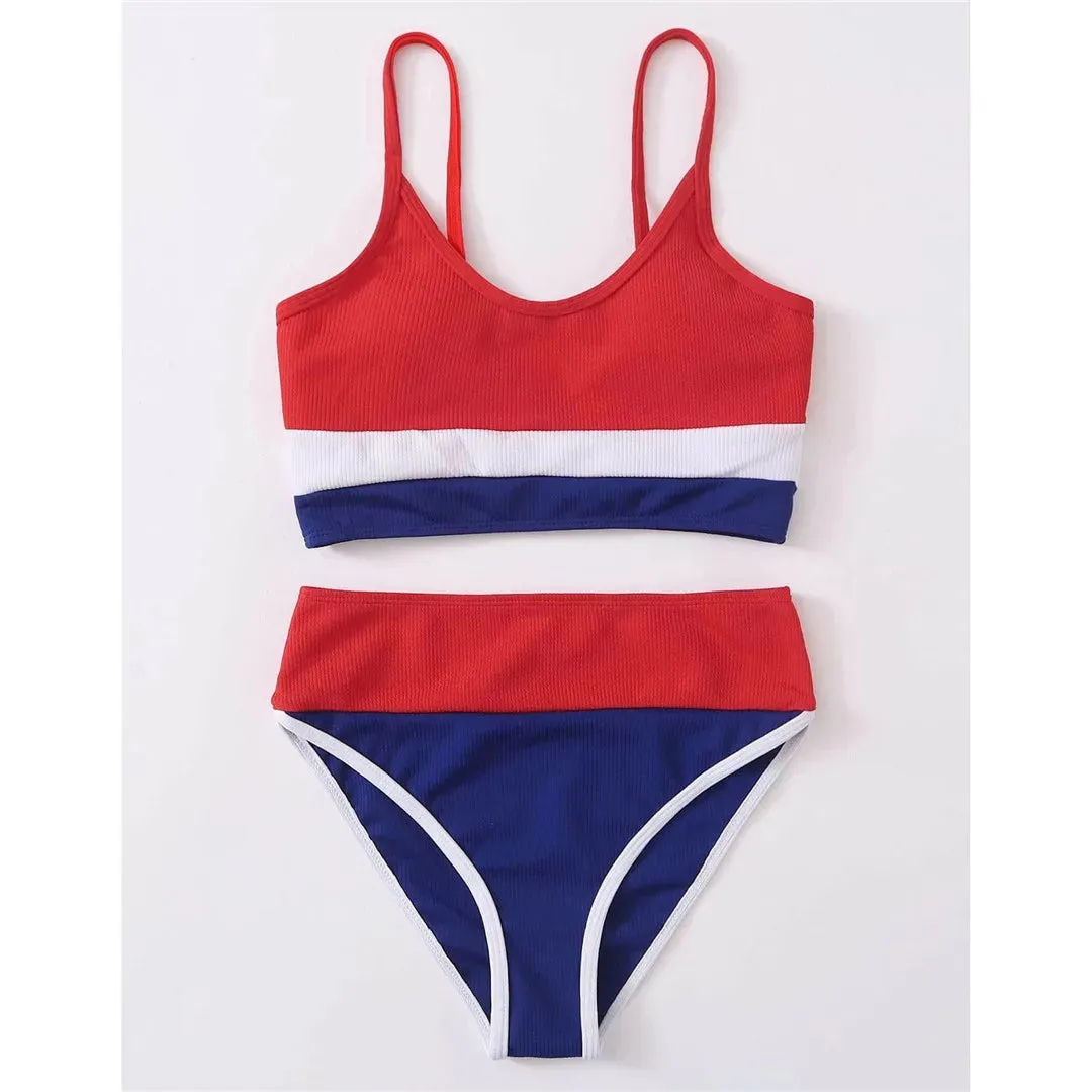 Seaside Serenity Colorblock-Bikini