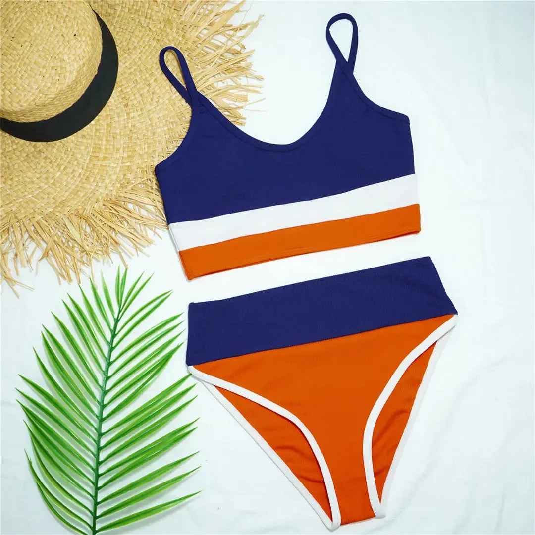 Seaside Serenity Colorblock-Bikini