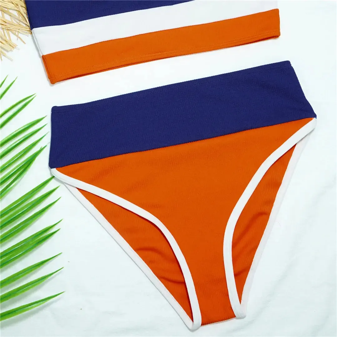 Seaside Serenity Colorblock-Bikini