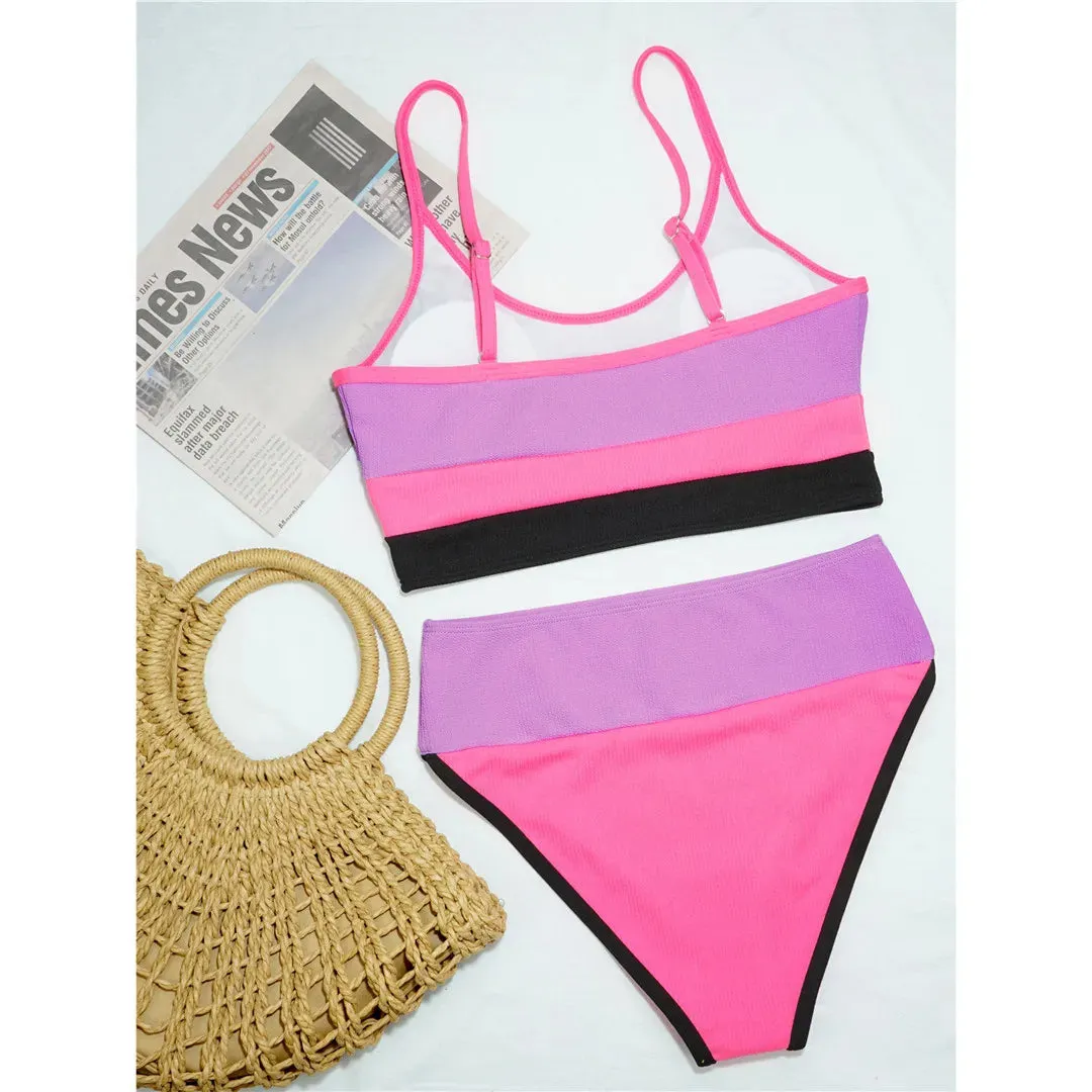 Seaside Serenity Colorblock-Bikini