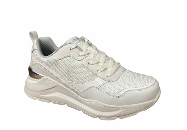 Skechers women's sneakers shoe with heel lift Rovina Clean Sheen 155046/WHT white