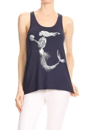 Skeleton Mermaid Raw Moda