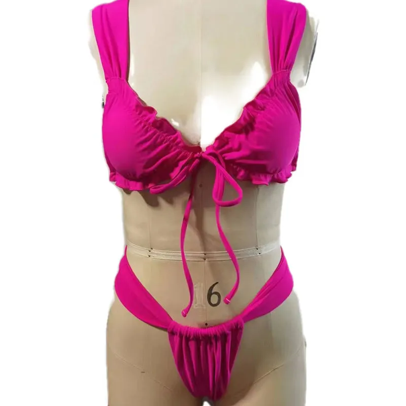 Sommerexplosion gerafftes Bikini-Set