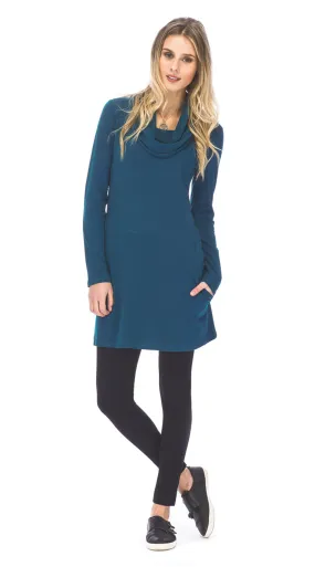 Sophia Tunic - deep teal - organic cotton