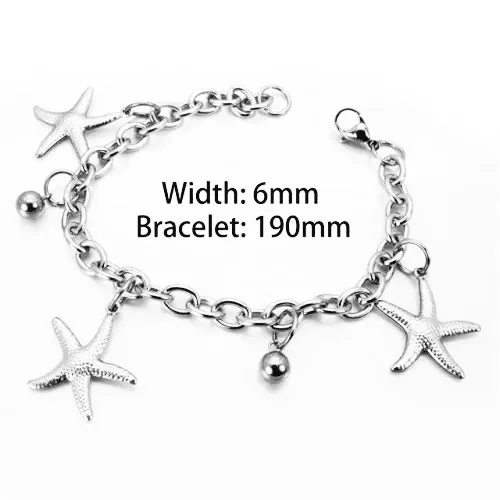 Stainless Steel Starfish Bracelet