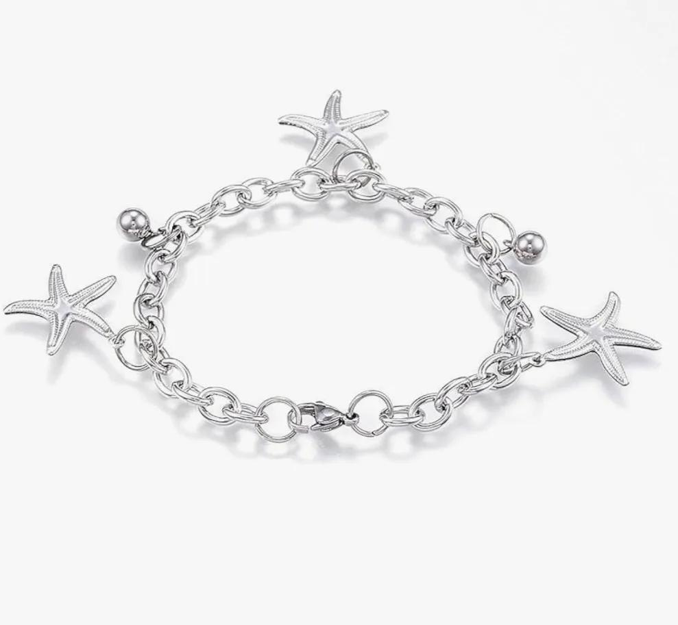 Stainless Steel Starfish Bracelet