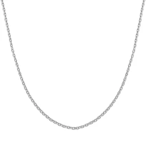 Sterling Silver 1mm Cable Chain, 16 - 24