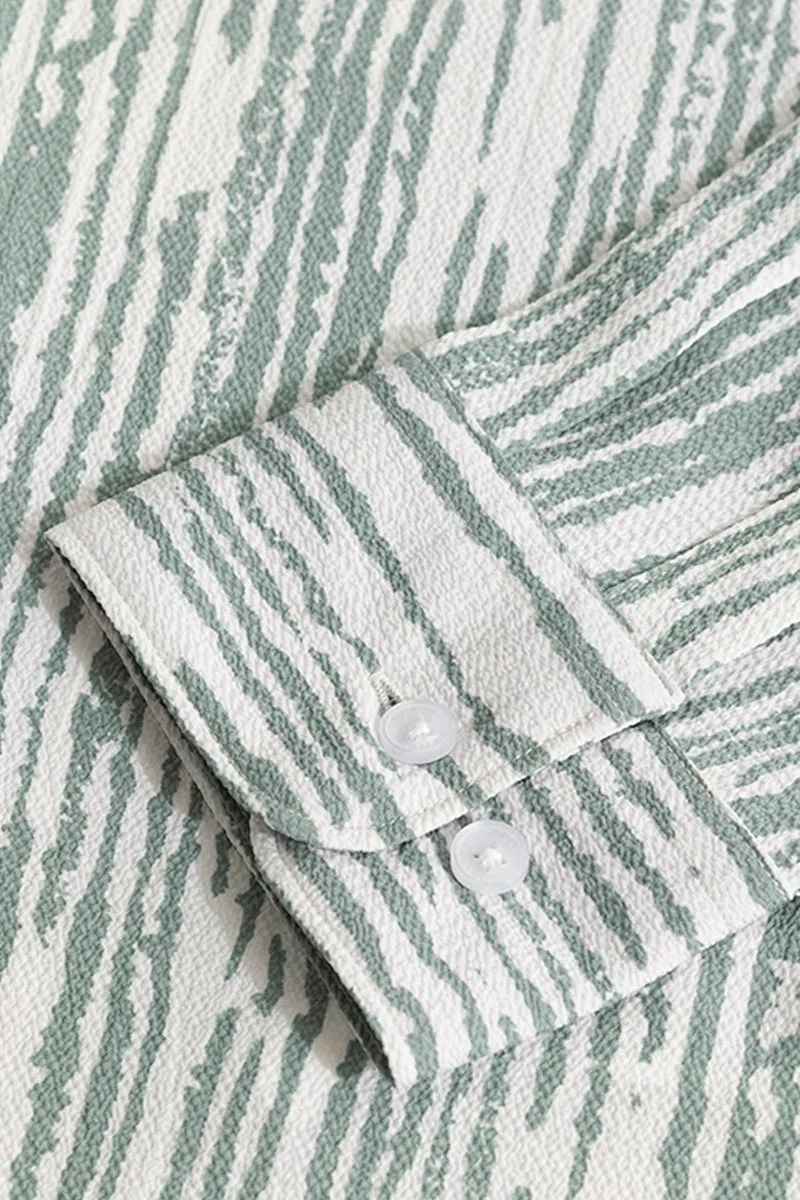 Strippy Lines Green Shirt