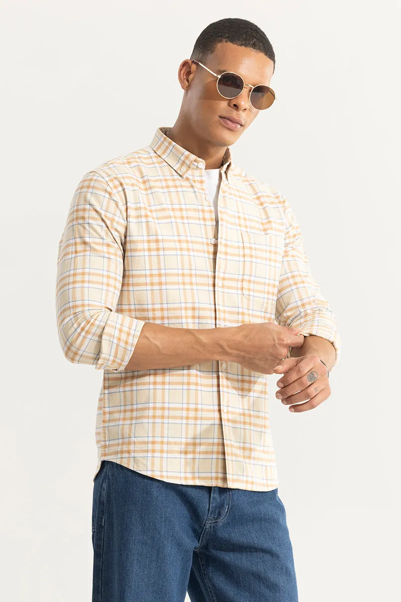 Tartan Matrix Yellow Checks Shirt