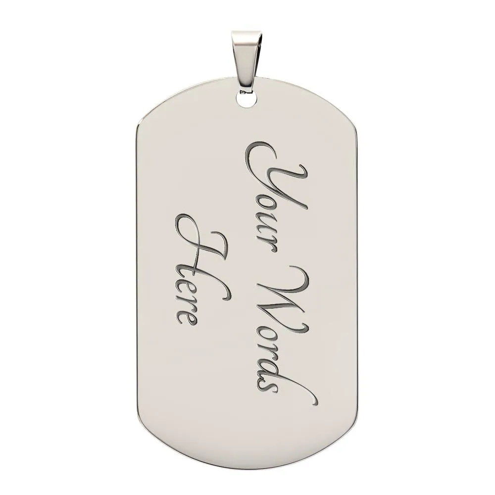 To My Dad Necklace - Who Needs a Super Hero When You Have a Dad