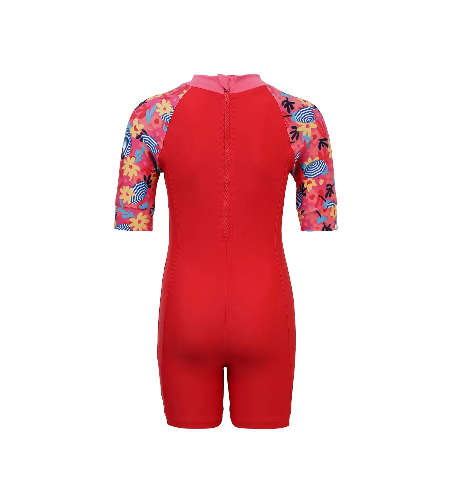 Tots Unisex Endurance Essential All In One Suit - Risk Red & Summer Yellow