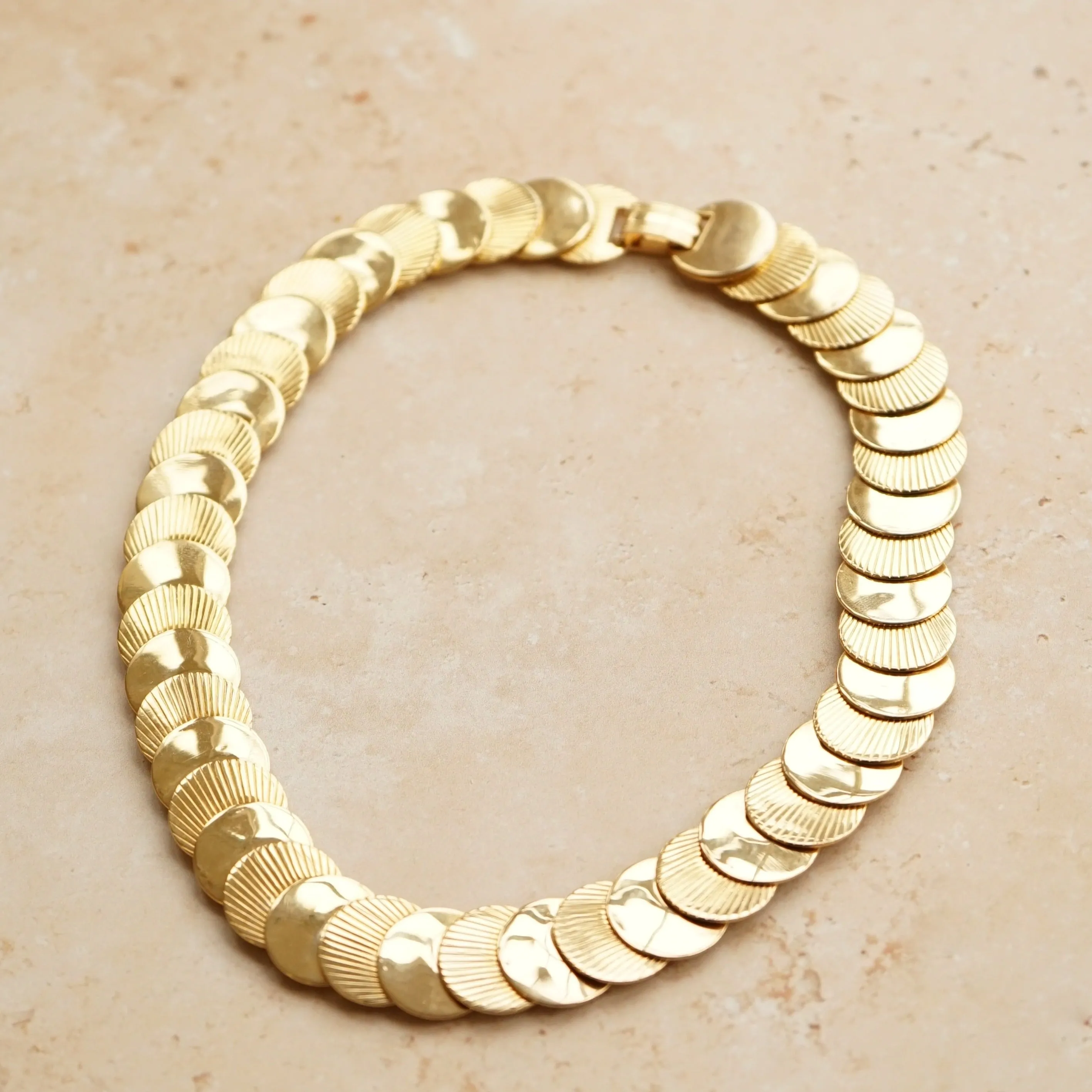 Vintage Overlapping Coin Necklace