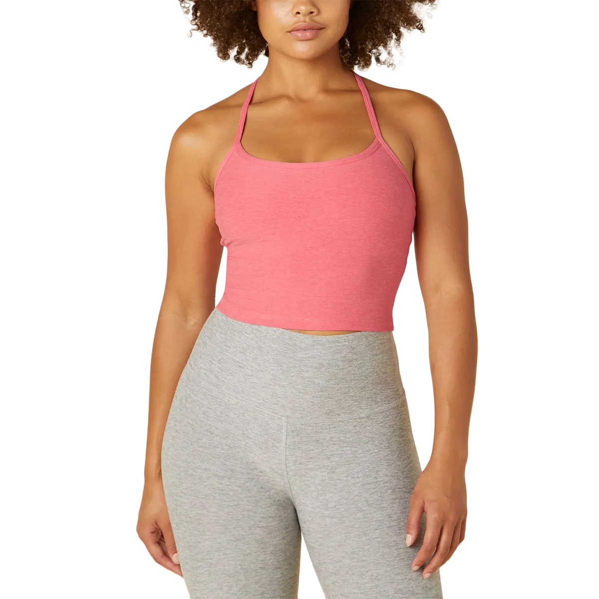 Women's Spacedye Slim Racerback Cropped Tank